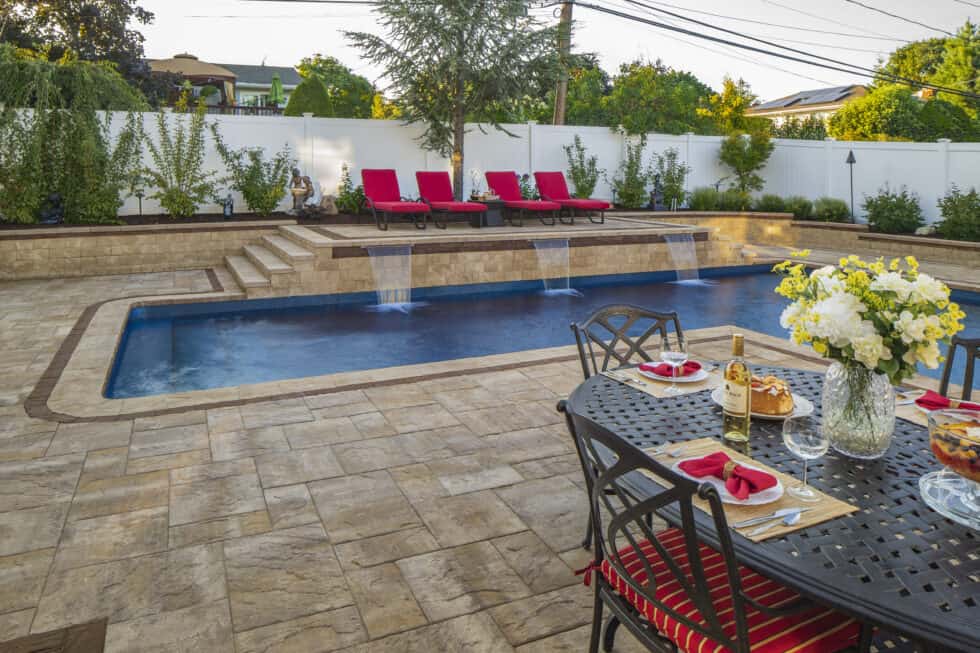 Pool installation in Little River, SC Pool installation process in backyard of home in Little River, SC