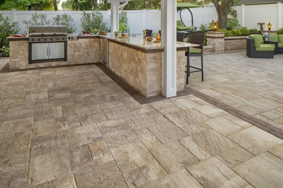 Outdoor kitchens in Little River, SC Beautiful outdoor kitchen with stove and counters in Little River, SC